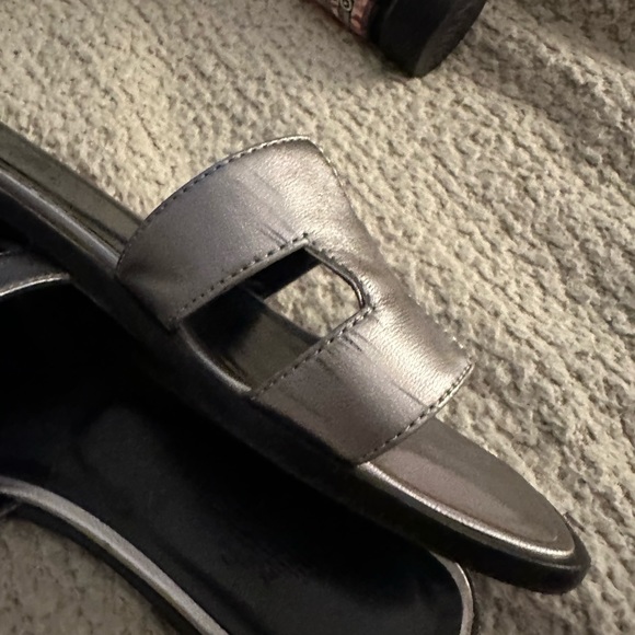 Silver Hermes Sandals - Picture 5 of 6
